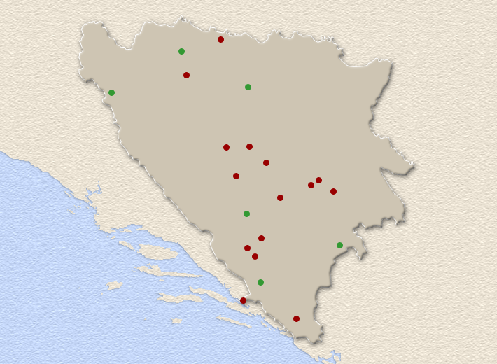 Bosnia and Herzegovina map